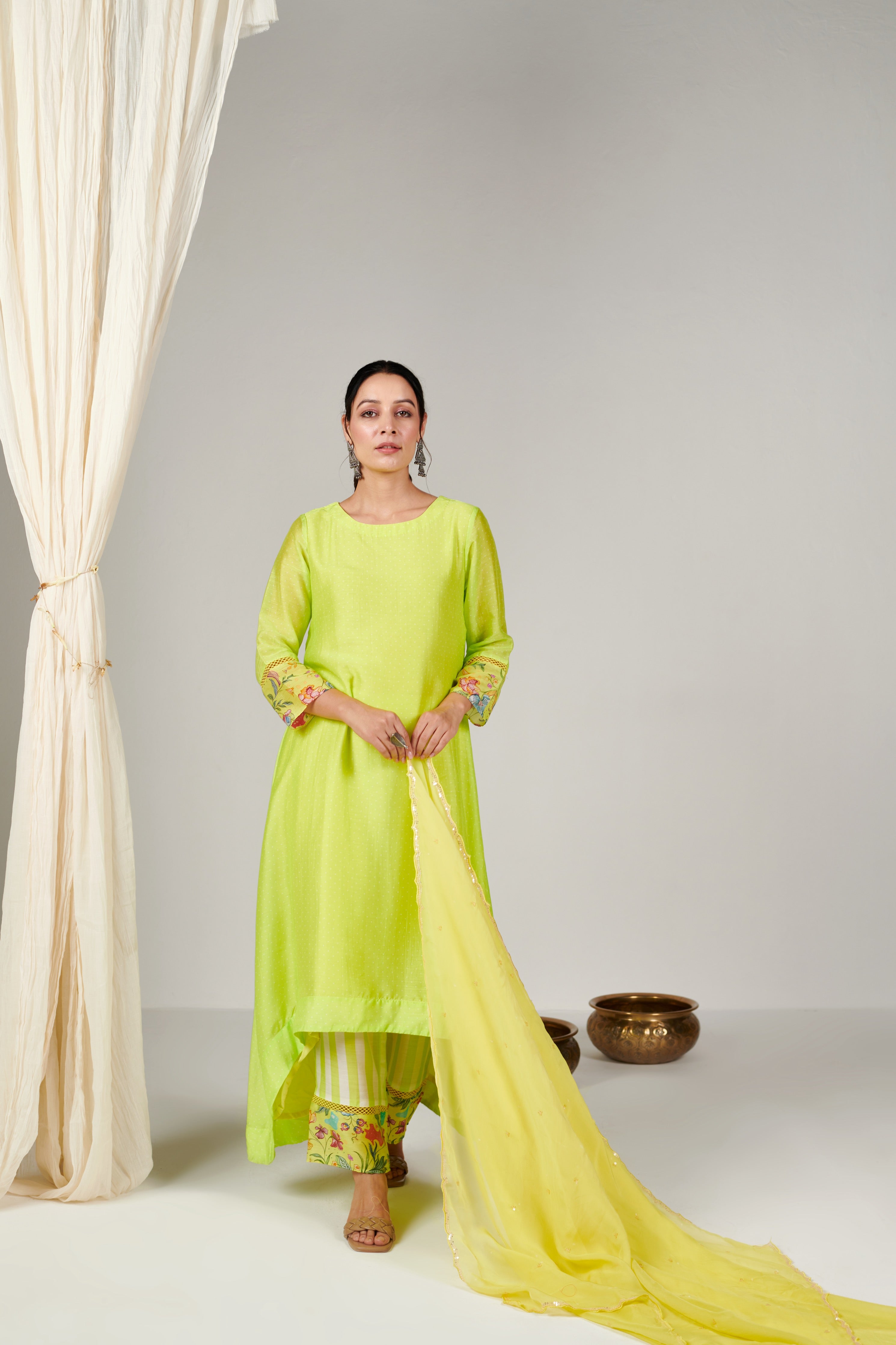 Bagicha High Low Kurta Set