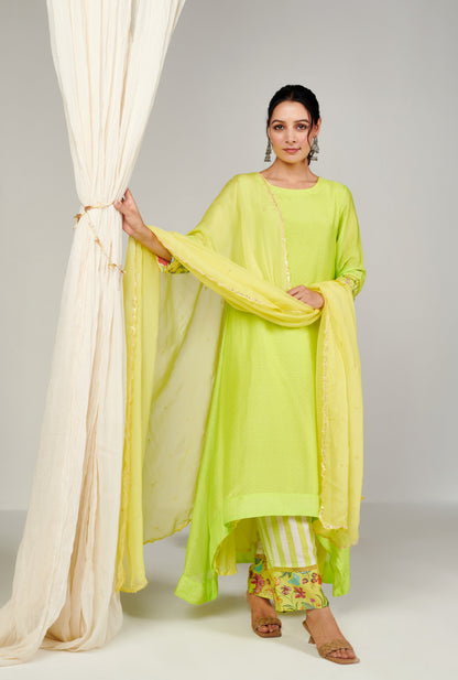 Bagicha High Low Kurta Set