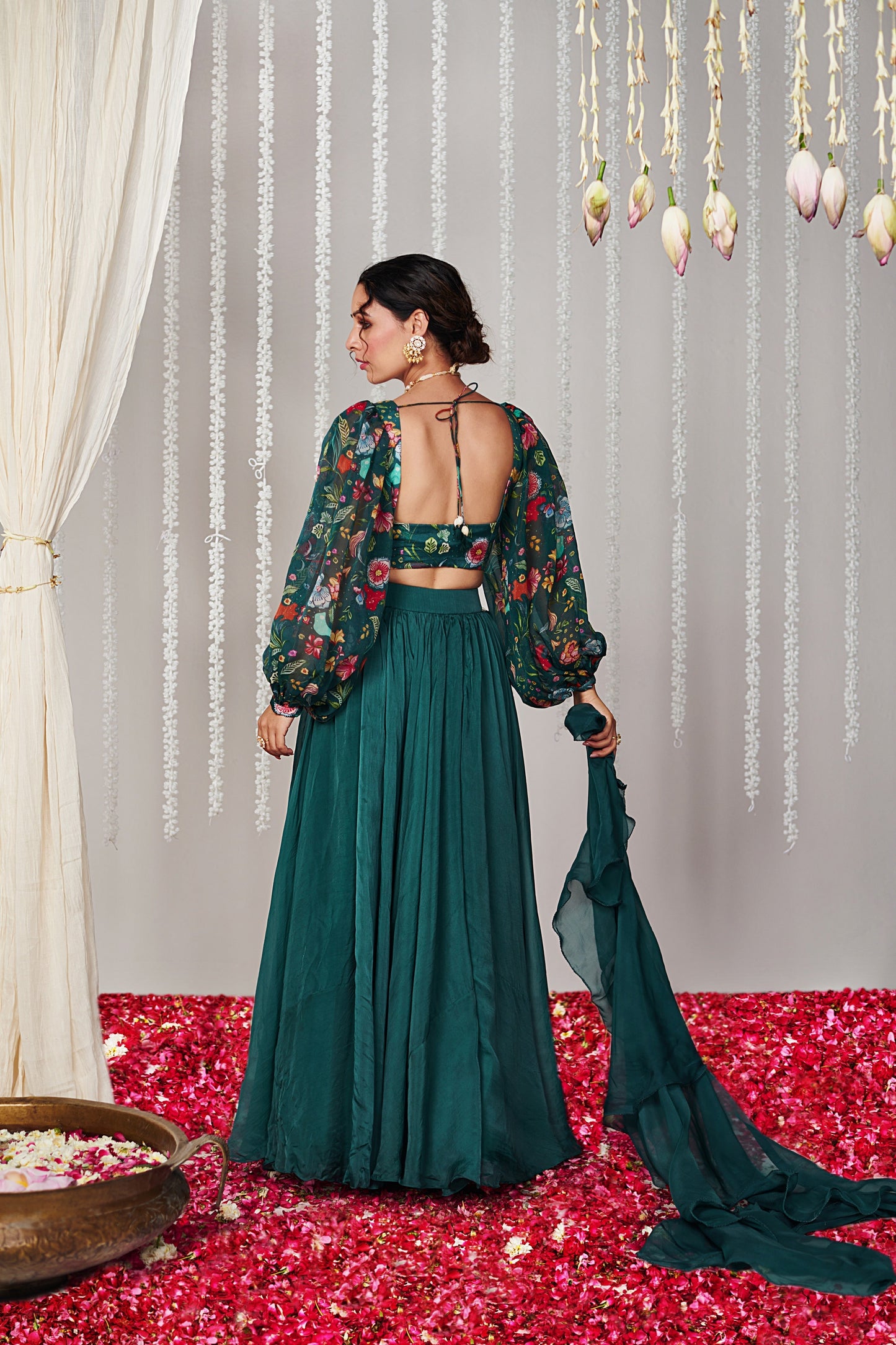 Bagicha Solid Lehenga Set