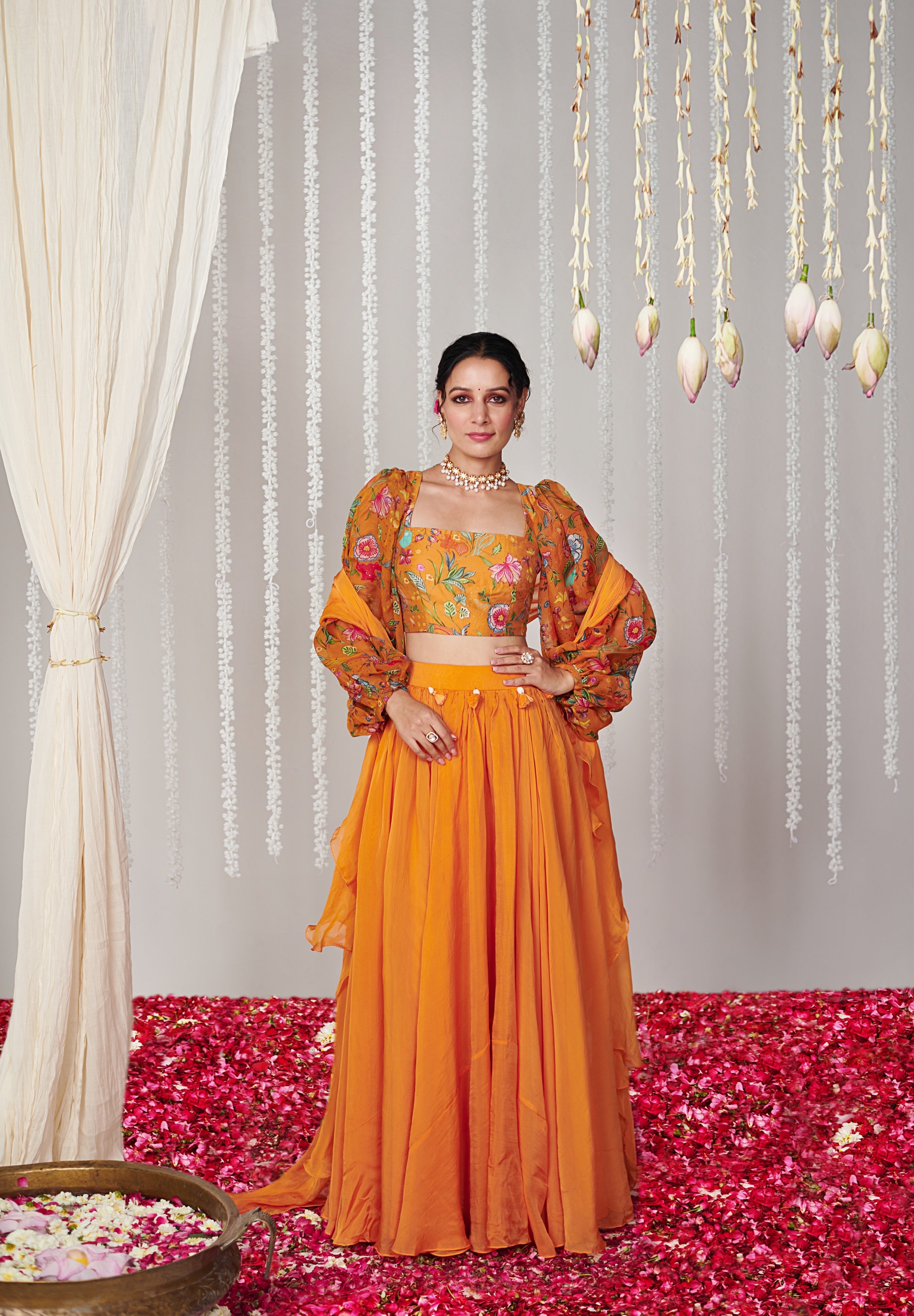 Bagicha Solid Lehenga Set