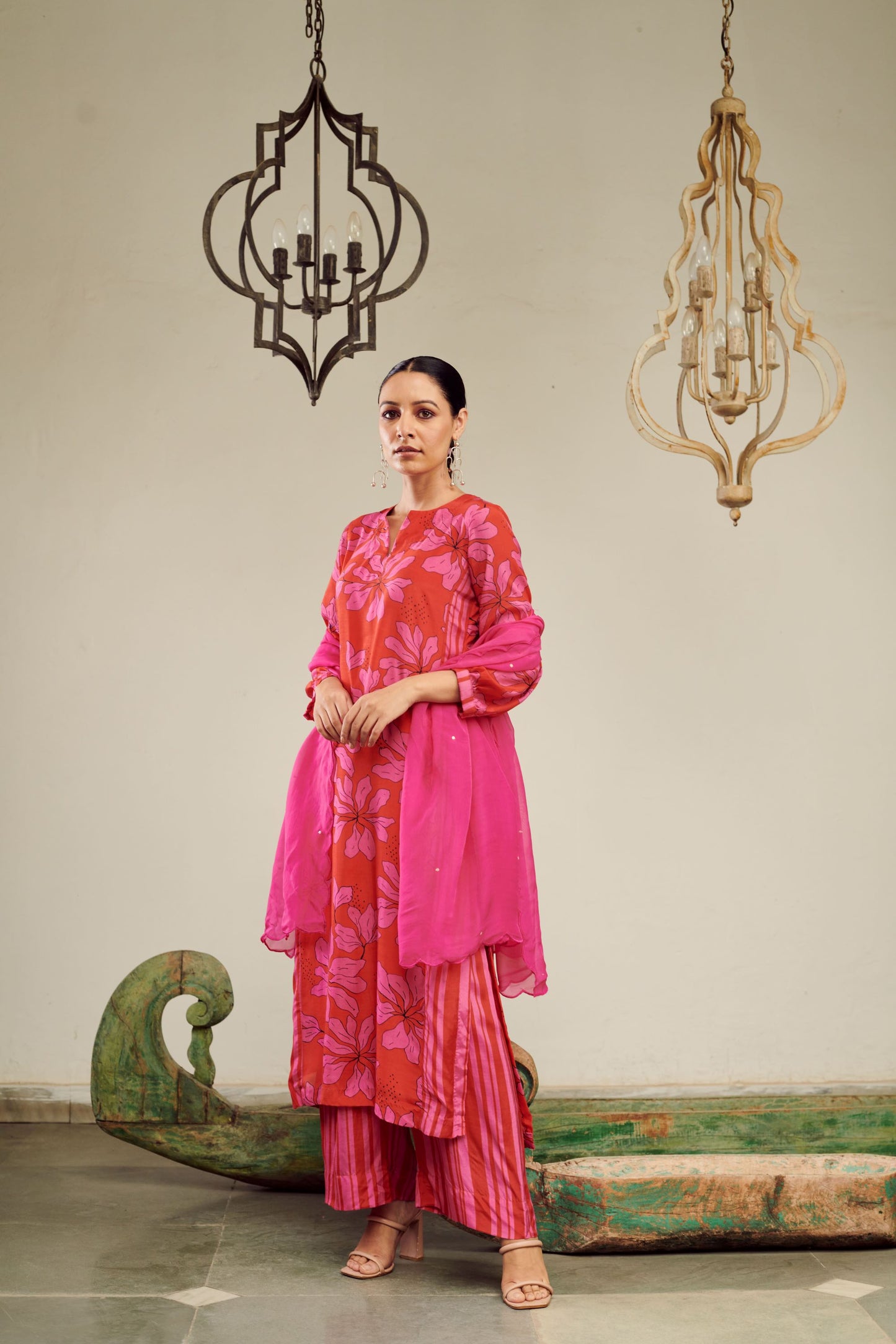 Summer Sorbet Floral Kurta Set