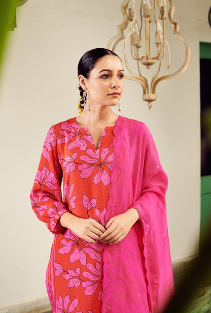 Summer Sorbet Floral Kurta Set