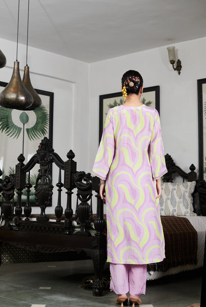 Summer Sorbet Abstract Kurta Set