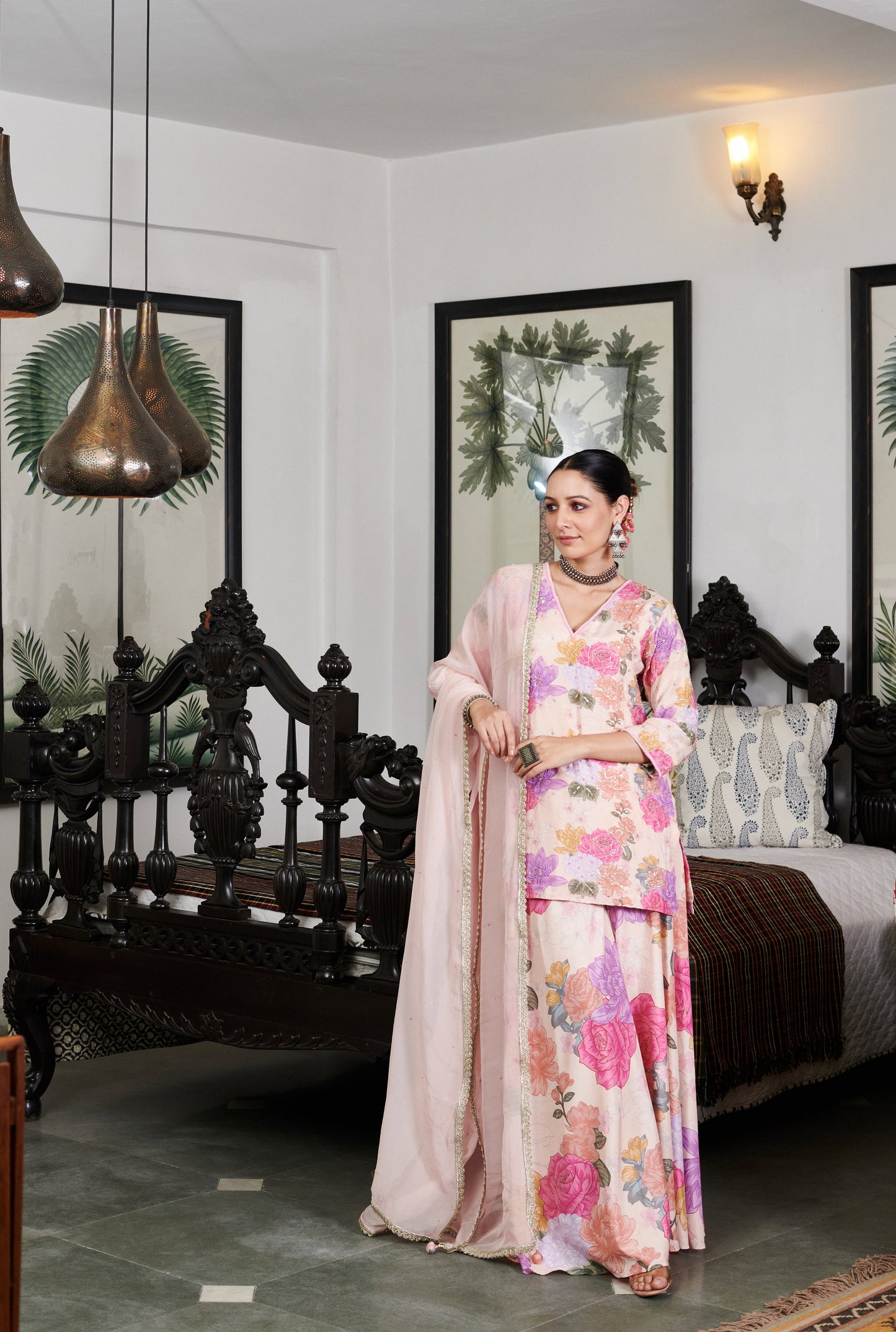 Nargis Floral Sharara Set