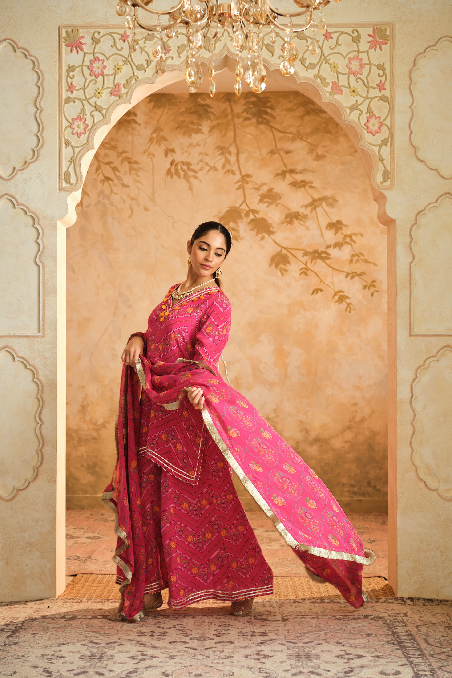 Raag floral  Sharara set