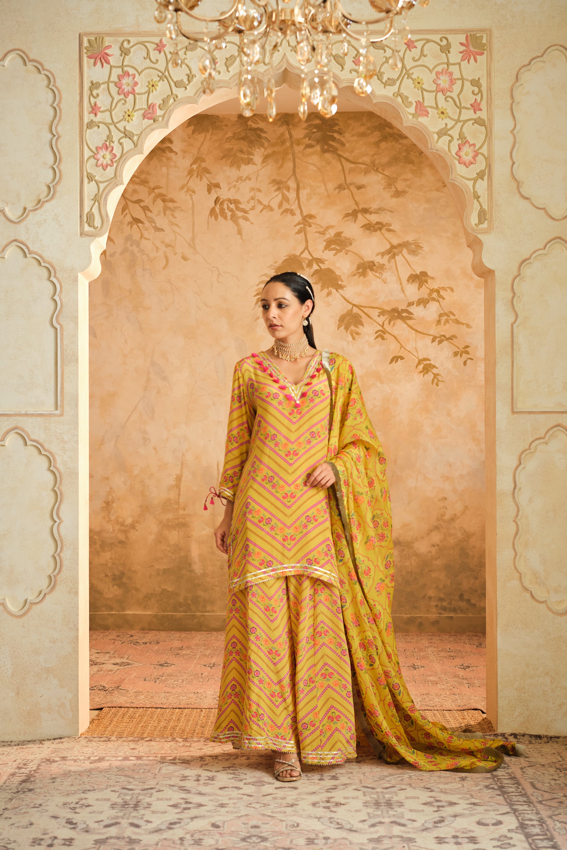 Raag floral  Sharara set