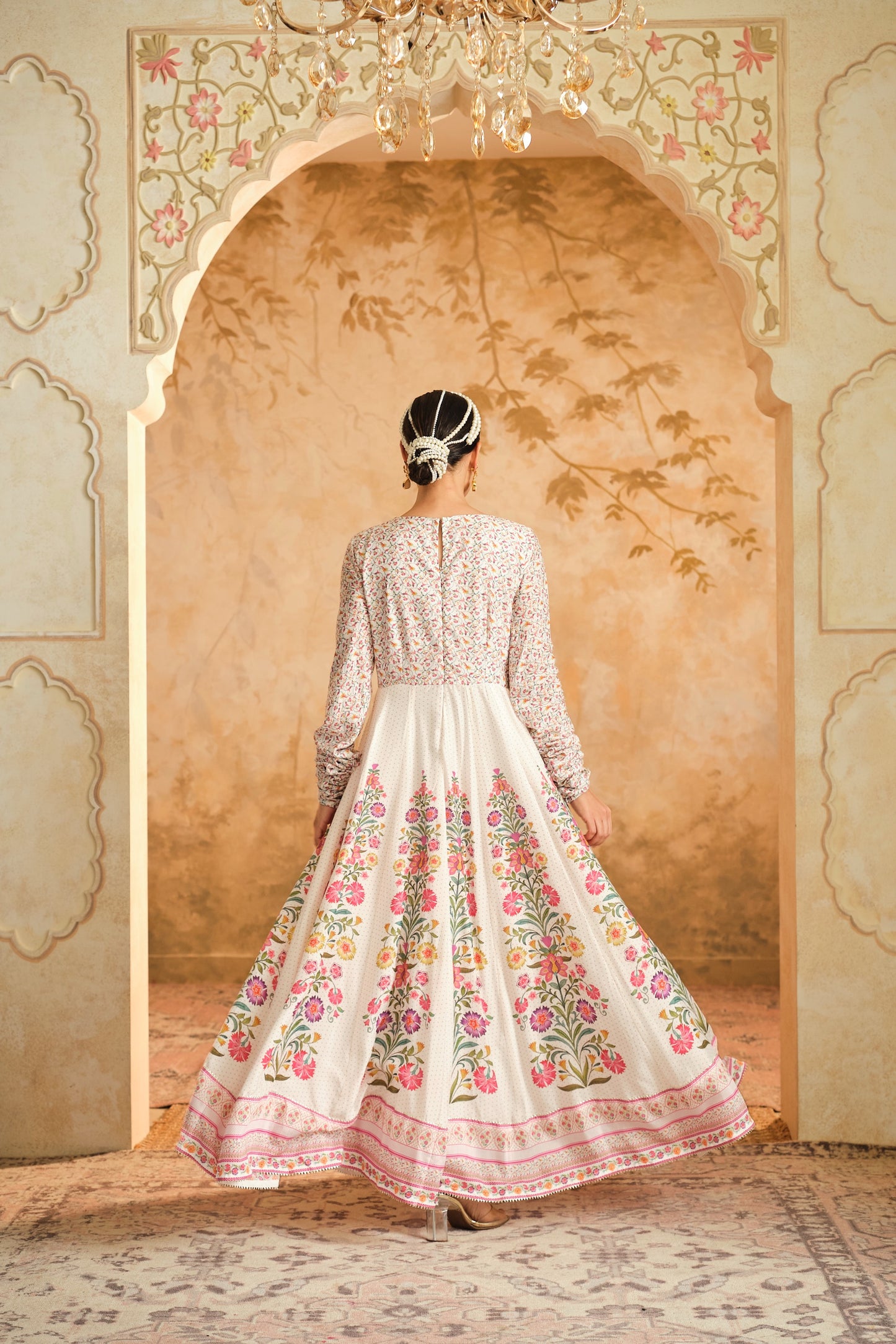 Raag floral placement Anarkali