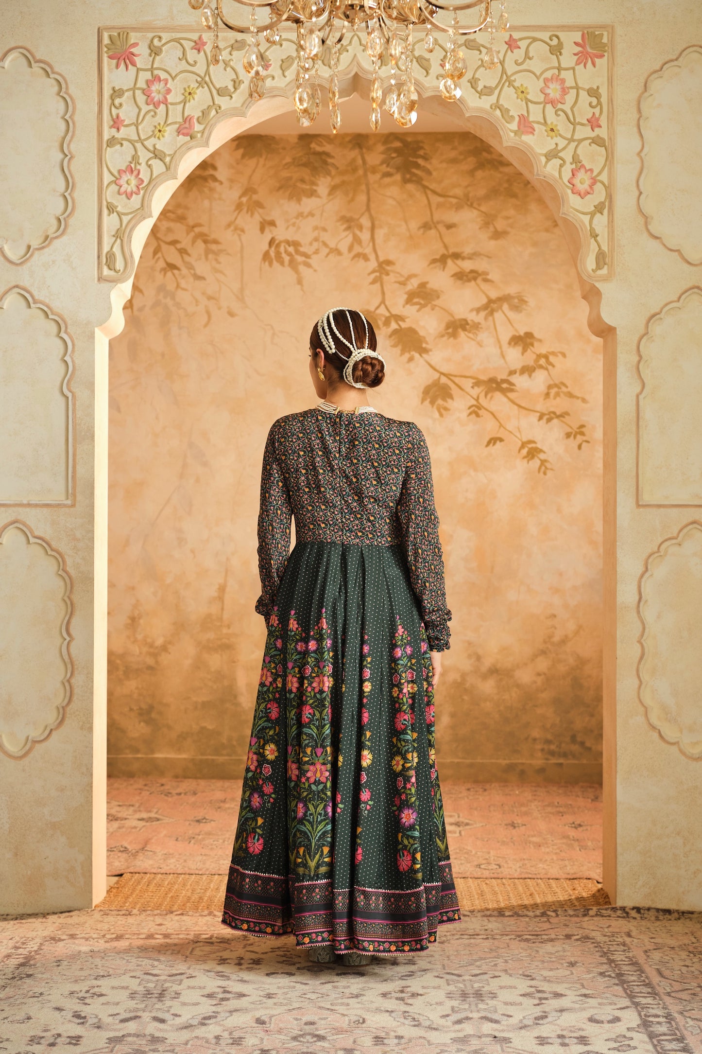 Raag floral placement Anarkali