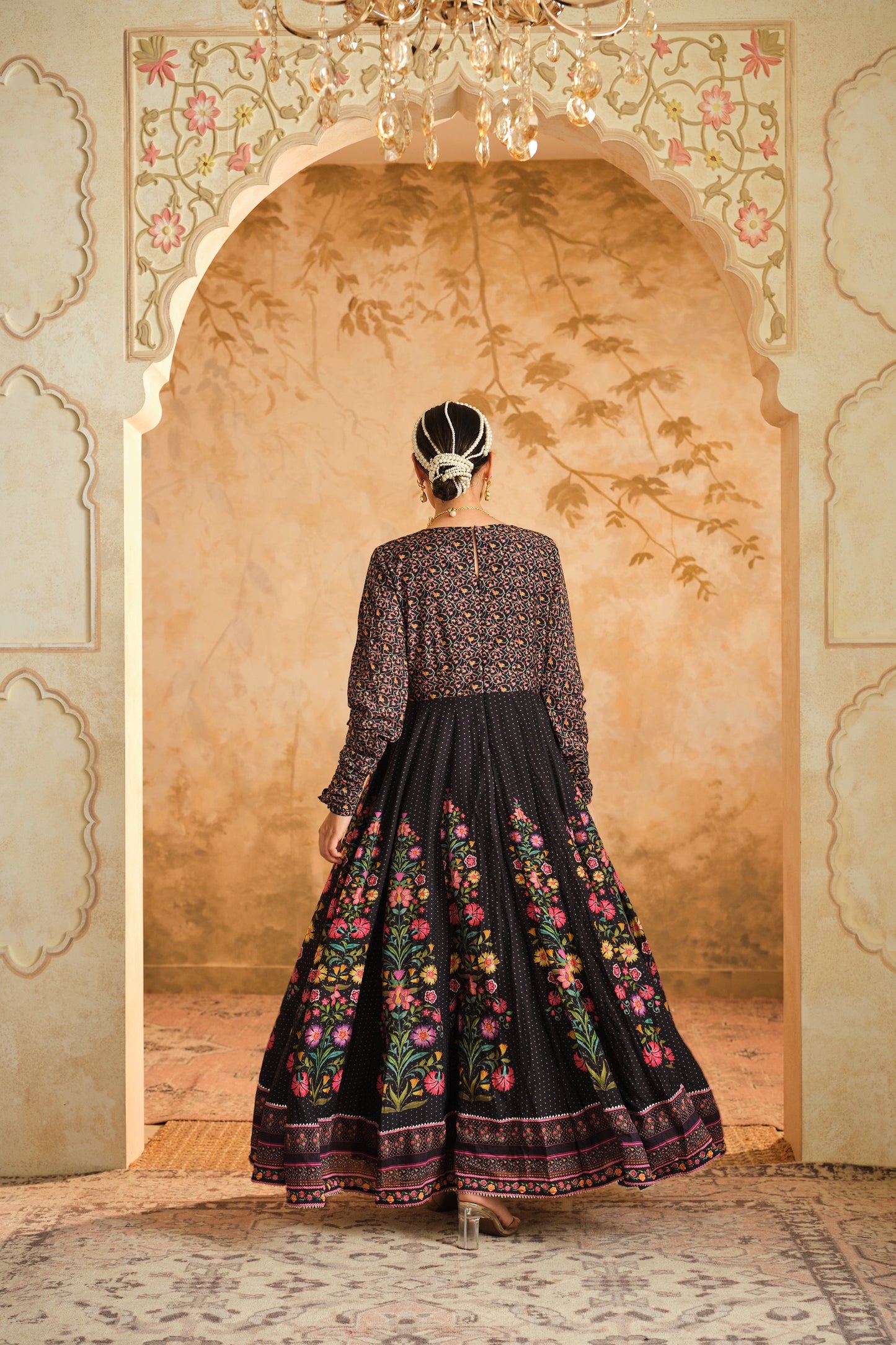 Raag floral placement Anarkali