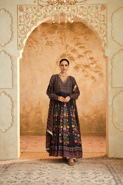 Raag floral placement Anarkali