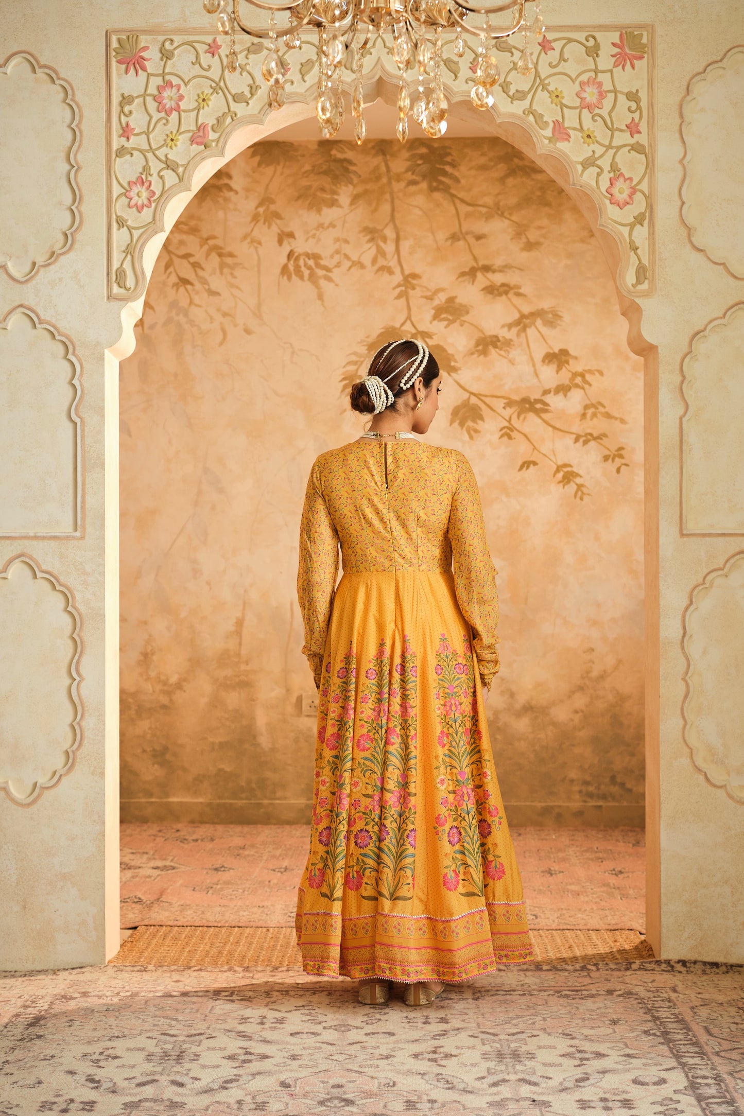 Raag floral placement Anarkali