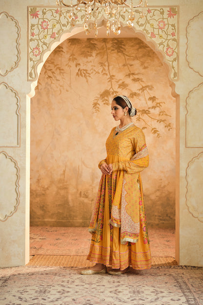 Raag floral placement Anarkali